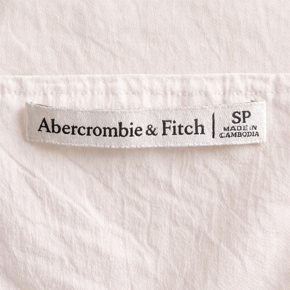 Abercrombie & Fitch Cherry Print Mini Dress | White Cotton Sundress | Size SP - Picture 6 of 7